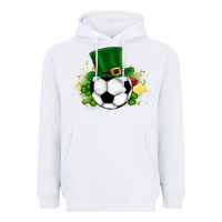 White Football Ball Heavyweight Hoodie - CowhideDigitalArt
