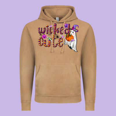 Wicked Cute Vintage Hoodie Designed By Nancycooperartshop