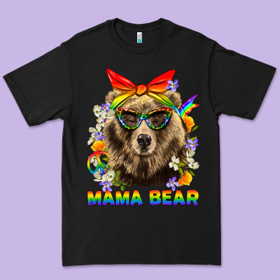 Mama Bear Pride Lgbtq+ Premium Tee Designed By Bundleandbundleshop