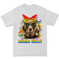 Dove Grey Mama Bear Pride LGBTQ+ Premium Tee - BundleAndBundleShop