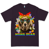 Plum Mama Bear Pride LGBTQ+ Premium Tee - BundleAndBundleShop