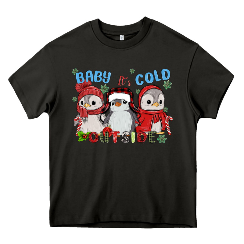 Baby ıt's Cold Outside Heavy Core Tee by MaliasSmallBusiness | Teevron
