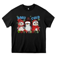 Black baby ıt's cold outside Heavy Core Tee - MaliasSmallBusiness