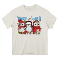 Cream baby ıt's cold outside Heavy Core Tee - MaliasSmallBusiness