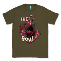 Army Green Summer decor The sea is in my Soul Classic Tee - Bettercallsaul