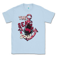 Dusty Blue Summer decor The sea is in my Soul Classic Tee - Bettercallsaul
