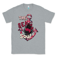 Heather Grey Summer decor The sea is in my Soul Classic Tee - Bettercallsaul