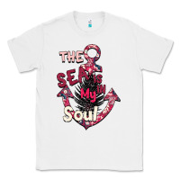 White Summer decor The sea is in my Soul Classic Tee - Bettercallsaul