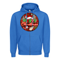 True Royal Merry christmas Zipper Hoodie - FaDigitalArtStudio