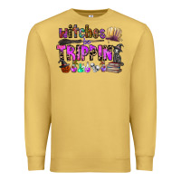 Antique Gold witches be trippin Premium Sweatshirt - CowhideDigitalArt