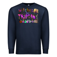 Navy witches be trippin Premium Sweatshirt - CowhideDigitalArt