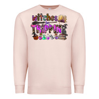 Pale Pink witches be trippin Premium Sweatshirt - CowhideDigitalArt