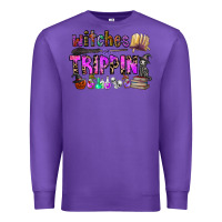 Purple witches be trippin Premium Sweatshirt - CowhideDigitalArt