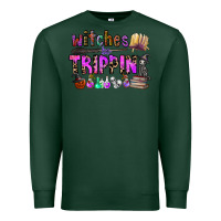 Sports Green witches be trippin Premium Sweatshirt - CowhideDigitalArt