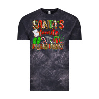 Cloud Black Santa's Favorite Phlebotomist Vintage Tee - texasbilliewilder
