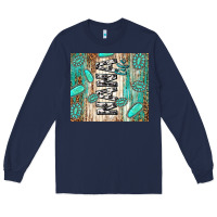 Navy nana life glitter leopard Long Sleeve Tee - TumblerDesignByShophia
