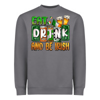 Storm St. Patrick's Eat drink and be Irish Heavyweight Sweatshirt - OliviaCreatesArt