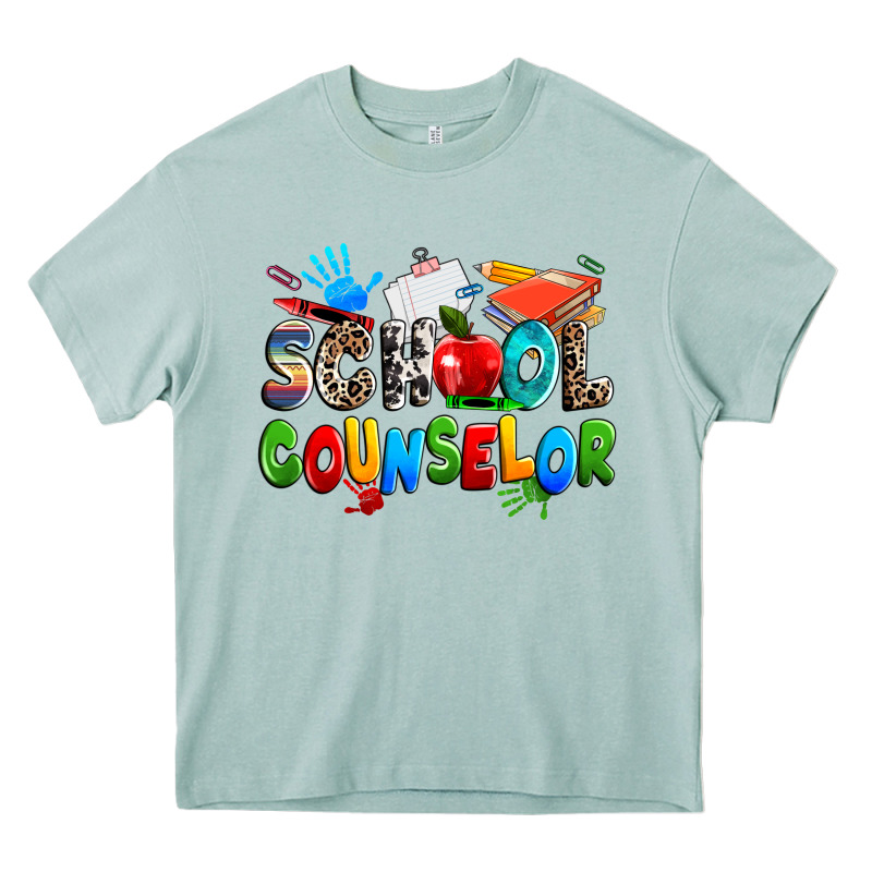 School Counselor Heavy Core Tee by NancyCooperArtShop | Teevron