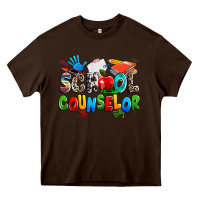 Chocolate Brown school counselor Heavy Core Tee - NancyCooperArtShop