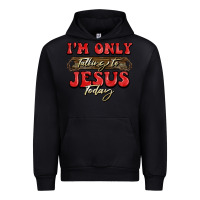 Black i'm only talking to jesus today christmas Urban Hoodie - BarkalooDesign