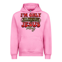 Fuchsia Pink i'm only talking to jesus today christmas Urban Hoodie - BarkalooDesign