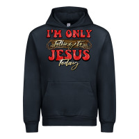 Navy i'm only talking to jesus today christmas Urban Hoodie - BarkalooDesign