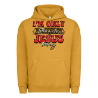 Pigment Peanut Butter i'm only talking to jesus today christmas Urban Hoodie - BarkalooDesign