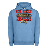 Pigment Pebble Blue i'm only talking to jesus today christmas Urban Hoodie - BarkalooDesign