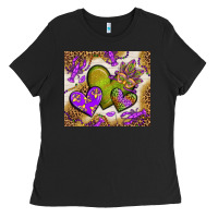 Black mardi gras hearts tumbler bbs Ladies Tee - BundleAndBundleShop
