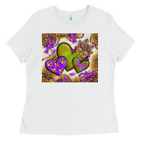 White mardi gras hearts tumbler bbs Ladies Tee - BundleAndBundleShop