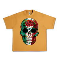 Peanut Butter Mexican Skull Urban Heavy Tee - texasbilliewilder