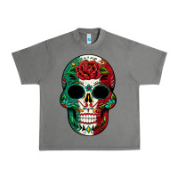 Tornado Mexican Skull Urban Heavy Tee - texasbilliewilder