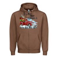 Chestnut it's the most wonderful time of the year Zipper Hoodie - FaDigitalArtStudio