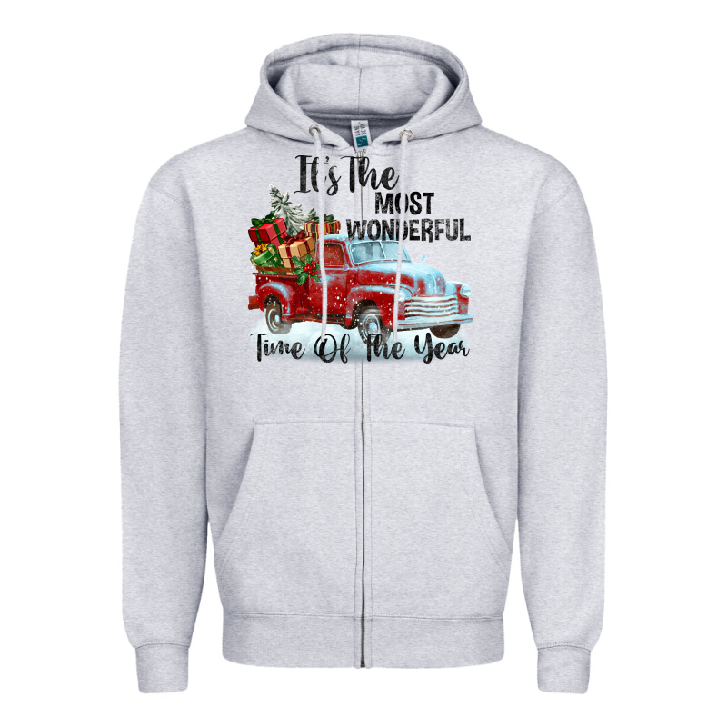 It's The Most Wonderful Time Of The Year Zipper Hoodie by FaDigitalArtStudio | Teevron