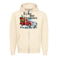 Sandshell it's the most wonderful time of the year Zipper Hoodie - FaDigitalArtStudio
