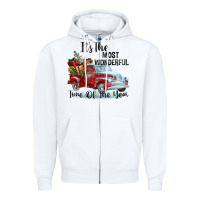White it's the most wonderful time of the year Zipper Hoodie - FaDigitalArtStudio