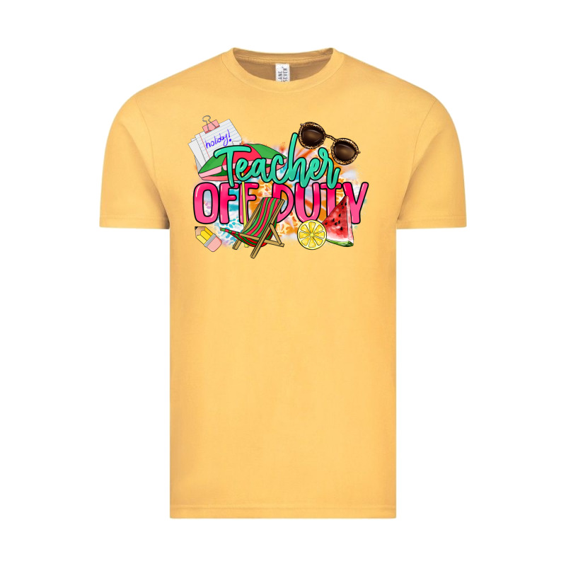 Teacher Off Duty Vintage Tee by NancyCooperArtShop | Teevron