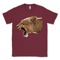 Burgundy Puma Head Classic Tee - LillyAllenDesigns