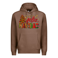 Chestnut Feliz Navidad With Sombrero Tree Premium Hoodie - BundleAndBundleShop