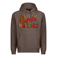 Coffee Feliz Navidad With Sombrero Tree Premium Hoodie - BundleAndBundleShop