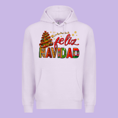 Feliz Navidad With Sombrero Tree Premium Hoodie Designed By Bundleandbundleshop