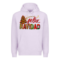 Lilac Feliz Navidad With Sombrero Tree Premium Hoodie - BundleAndBundleShop