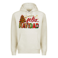 Oatmeal Heather Feliz Navidad With Sombrero Tree Premium Hoodie - BundleAndBundleShop
