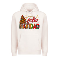 Pale Pink Feliz Navidad With Sombrero Tree Premium Hoodie - BundleAndBundleShop