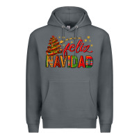 Rock Feliz Navidad With Sombrero Tree Premium Hoodie - BundleAndBundleShop
