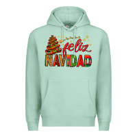 Seafoam Feliz Navidad With Sombrero Tree Premium Hoodie - BundleAndBundleShop