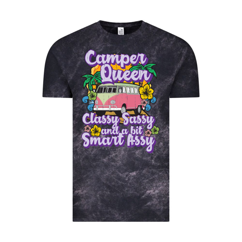Camp Camping Camper Queen Classy Sassy And A Bit Smart Assycamper Camp Vintage Tee by linhVisuals | Teevron