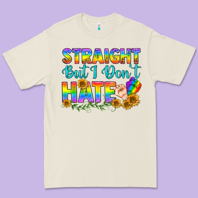 Lgbtq+ Straight But I Don't Hate Premium Tee Designed By Bundleandbundleshop