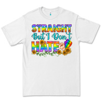 White LGBTQ+ Straight But I Don't Hate Premium Tee - BundleAndBundleShop
