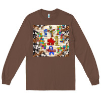 Chestnut faith puzzle ribbon Long Sleeve Tee - TumblerDesignByShophia